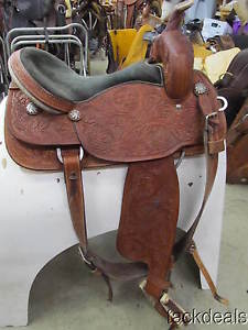Crates Melata Brown Freedom Saddle 16" Fancy Model Lightly Used