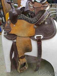 Custom Fort Worth Barrel Saddle 13 1/2" Fancy FQHB Lightly Used