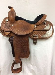 Circle Y 16" Western Show Saddle #2643 - Used  Regular Quarter Horse Bar