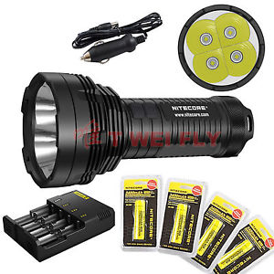 Nitecore TM16 4000 Lumens  LED Ultra Long Range Flashlight +4*NL189+I4 Charger