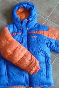 Marmot - Greenland Baffled Jacket - Daunenjacke cobalt blue/orange 1x getragen
