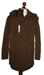 Hugo Boss 50257044 Oscott-W Thermore Marron Manteau Veste Parka Taille 48,50 &