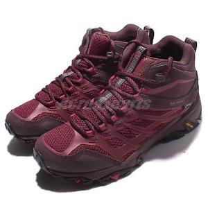 Merrell Moab FST Mid Gore-Tex Red Black Womens Outdoors Hiking Shoes ML37138