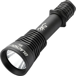 Lot 3 Browning BR3410 Flashlight Blackout 6V LED 5 5/8" Overall Black Rugged No