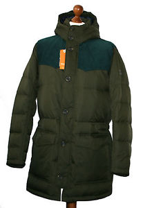 Hugo Boss 50256608 Vert Moyen Odos Capuche Duvet Manteau Veste Parka Taille 50