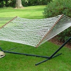 Castaway Hammocks PC-14CW Deluxe Cotton Rope Hammock. Shipping is Free