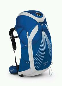 osprey exos 58 l large pacific blue