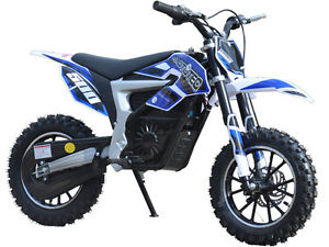 MotoTec 36v Electric Dirt Bike 500w Lithium Blue NEW