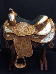 LOOK!  Circle Y Show Saddle - Sz16 - EUC!!