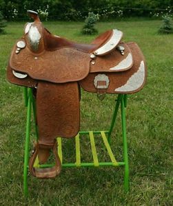 Billy cook show light oil saddle 15.5 seat, fqhb equine