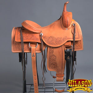 OS815-A HILASON WESTERN CUTTING CUTTER ROPING RANCH TRAIL COWBOY SADDLE 16@
