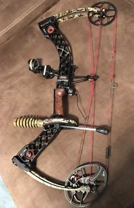 Mathews Creed XS Compound Bow Black Riser with Camo Limbs