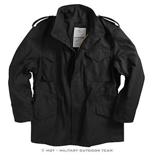 Alpha Industries M65 Veste, noir, noir, M-65, Veste de combat, Extérieur, 100103