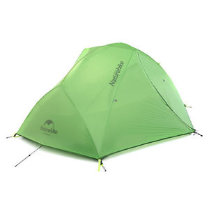 Green 2 Person Double Layers Tent Ultralight Waterproof Camping Tent 4 Season