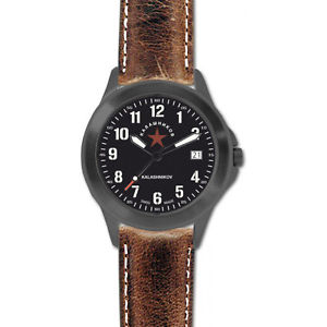 BOKAL02993 Boker Kalashnikov Libertad Watch Brown leather