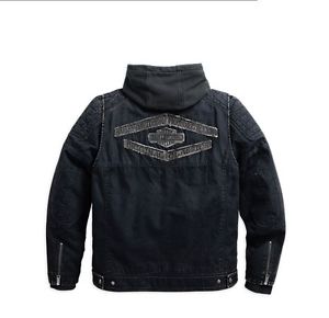 Harley-Davidson Canvasjacke/à capuche WESTMONT 3in1 97595-17VM/000M Gr. M