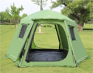6-10 Persons Camping Hiking High-grade Double Lining Tent Outdoor Waterproof @