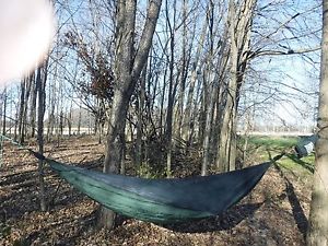 hennessy hammock, tarp, whoopie slings, stakes(6)