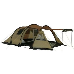 10T Outdoor Equipment, Tenda a tunnel Tunnel- Zelt Felton 4, beige /kastanienbra