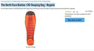 The North Face Beeline +30 Sleeping Bag - Regular NEW