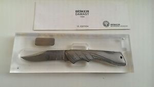 Böker Damast Jahresmesser 1994 Von Manfred Sachse