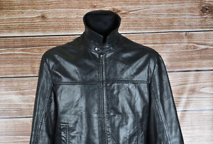 Hugo Boss Clas-N, Hommes Veste Cuir Taille 52 EU, XL, Véritable