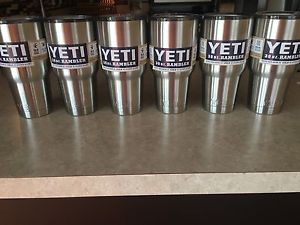 Brand New 6 Pack Yeti 30oz. Rambler Stainless Steel Tumbler Insulated YRAM30