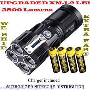 Nitecore Tiny Monster TM26 Flashlight - 4000 Lumens w/4x NL183 18650 batteries