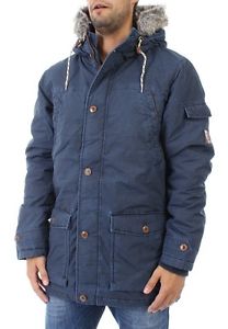 iriedaily Parka Homme BOXI Bleu marine
