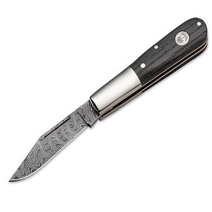 Böker Barlow Classic Damast Taschenmesser Damast Mooreiche Slipjoint
