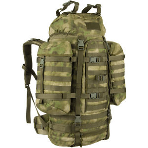 WISPORT 55L WILDCAT TACTICAL MILITARY RUCKSACK HYDRATION BACKPACK A-TACS FG CAMO