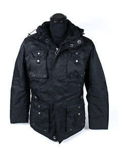 WELLENSTEYN Leuchtfeuer Herren Winterjacke Gr M Schwarz Funktionsjacke Kapuze