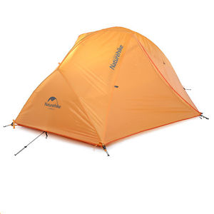 Orange 2 Person Double Layers Tent Ultralight Waterproof Camping Tent 4 Season