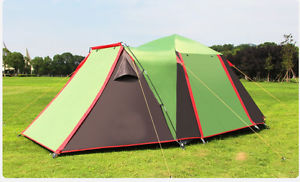 5-8 Persons POP UP Double Lining Outdoor Waterproof Beach Camping Hiking Tent #