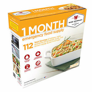 2 Boxes Wise Company 1-Month Emergency Food Supply 1 Person Supply Dried New