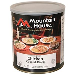 Mountain House Diced Chicken #10 Can Freeze Dried Food - 6 Cans Per Case NEW!