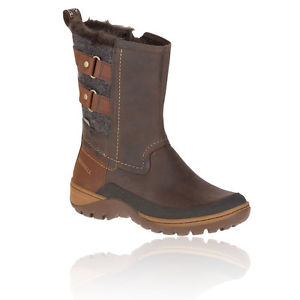 Merrell Sylva Mid Buckle Womens Brown Waterproof Walking Hiking Boots Shoes