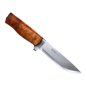 Couteau HELLE GT, lame 4,84 pouces, manche en bouleau madré