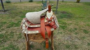 16" Montura Albarda  - Mexican Saddle - Horse Saddle - #27411