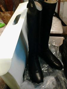 BRAND NEW PARLANTI tall Denver Equestrian/Riding Dress Boots 40 Calfskin leather