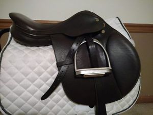 15.75" Beval Ltd. Princeton close contact english youth saddle