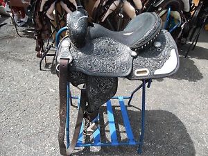 Teskeys Stingray seat Charmayne James tree Barrel Racing saddle 15" seat **