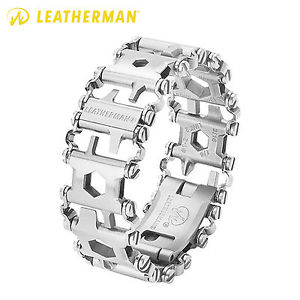 LEATHERMAN Tread Bracelet Stainless Steel Wearable Multi Tool _ Silver