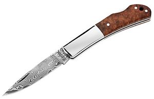 BÖKER Messer Klappmesser SBNVIB98D Damast Damaszener Wurzelholz