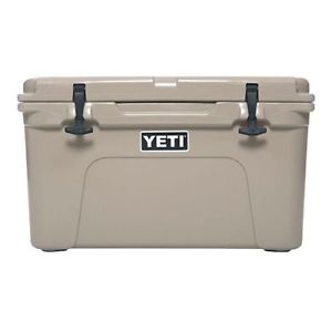 NEW! YETI Tundra 45 qt Cooler Tan Hard Side Ice Chest -- YT45T