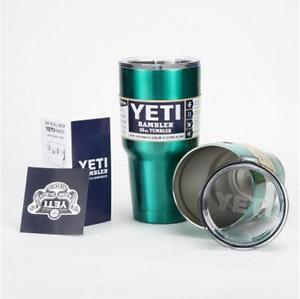 25PC Yeti Rambler 30oz Green Stainless Steel Tumbler Insulated Coffice Mug Cup #