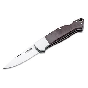 Böker Davis Classic Small Hunter II Backlock Taschenmesser CPM S-30V Micarta
