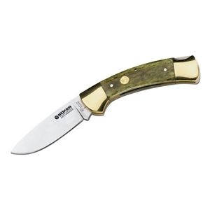 Böker Klappmesser Green Bone Taschenmesser Griff Knochen  Klingenstahl 440C