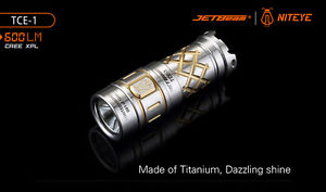 Niteye TCE-1 Titanium 600 lumen 16340 Limited Edition Flashlight