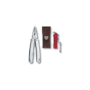 Pinza Multiuso Swisstool Spirit Plus con fodero in pelle V-3.0239.L